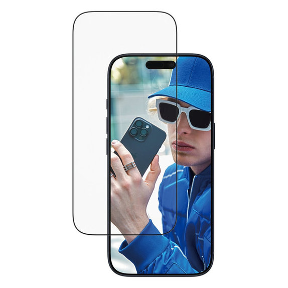Vetro temperato UWF con applicatore per iPhone 17 Pro, Black, PanzerGlass