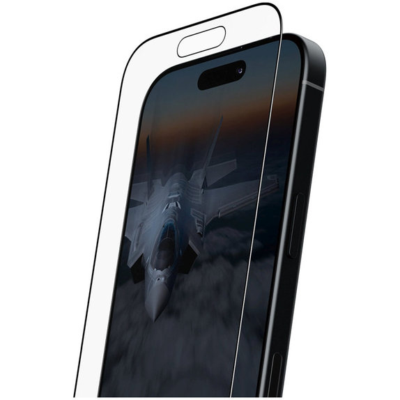 Vetro temperato UWF Stealth con Fastfit per iPhone 17/16 Pro, Nero, PanzerGlass
