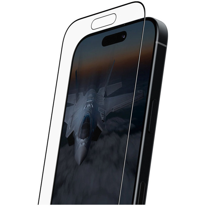 Vetro temperato UWF Stealth con Fastfit per iPhone 17/16 Pro, Nero, PanzerGlass