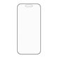 Vetro temperato UWF Stealth con Fastfit per iPhone 17/16 Pro, Nero, PanzerGlass