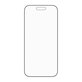 Vetro temperato UWF Stealth con Fastfit per iPhone Air, Nero, PanzerGlass