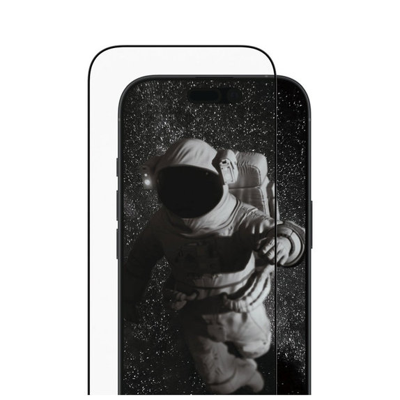 Vetro temperato UWF Ceramic II con applicatore per iPhone 17/16 Pro, Black, PanzerGlass