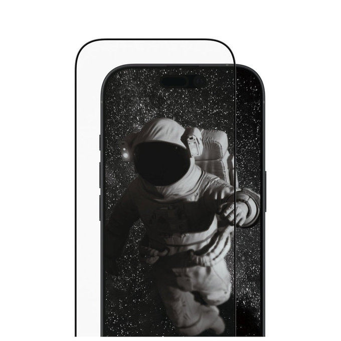Vetro temperato UWF Ceramic II con applicatore per iPhone 17/16 Pro, Black, PanzerGlass