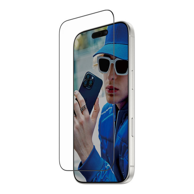 Vetro temperato UWF con Fastfit per iPhone 17 Pro, Nero, PanzerGlass