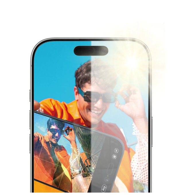 Vetro temperato Anti-Reflective con applicatore per iPhone 17/16 Pro, Nero, PanzerGlass