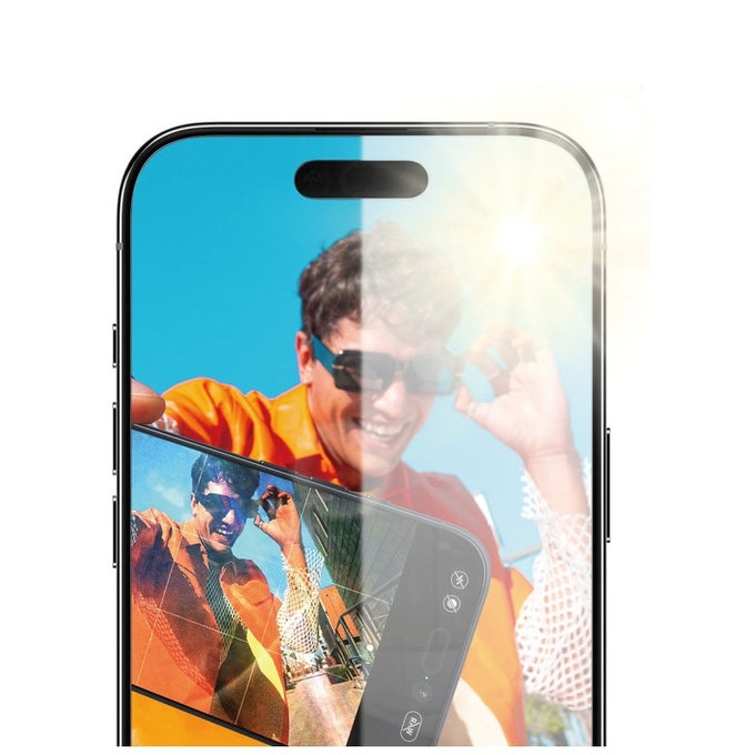 Vetro temperato Anti-Reflective con applicatore per iPhone Air, Nero, PanzerGlass