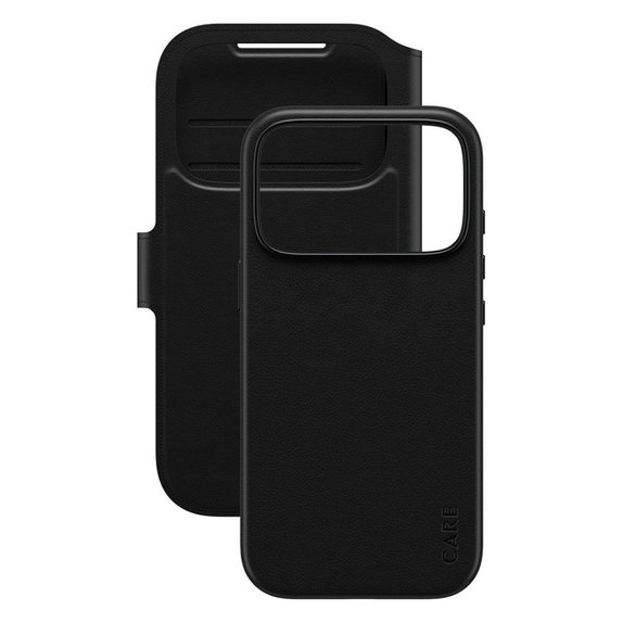 Cover Wallet Tango Two-In-One con MagSafe per iPhone 17 Pro, Nero, CARE
