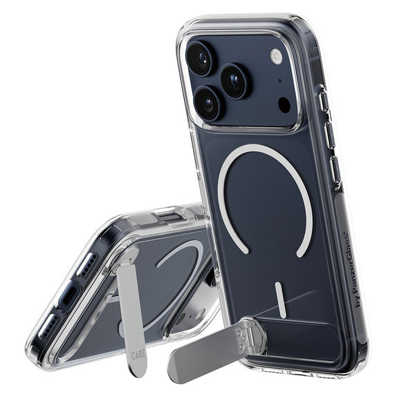 Custodia Kickstand per iPhone 17 Pro, Trasparente, PanzerGlass