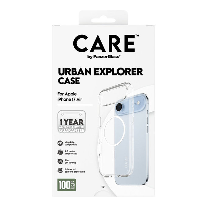 Cover Urban Explorer con MagSafe per iPhone Air, Bianco, CARE