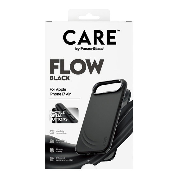 Cover FLOW con MagSafe per iPhone Air, Nero, CARE