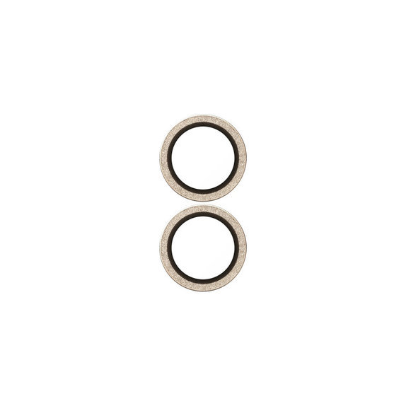 Protezione lente fotocamera Hoops per iPhone 17/16 Plus/16, Glitter Gold, PanzerGlass