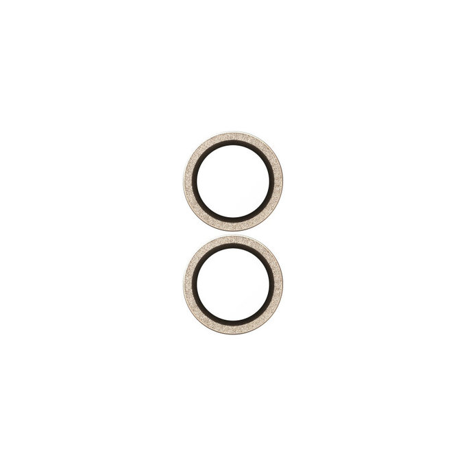 Protezione lente fotocamera Hoops per iPhone 17/16 Plus/16, Glitter Gold, PanzerGlass