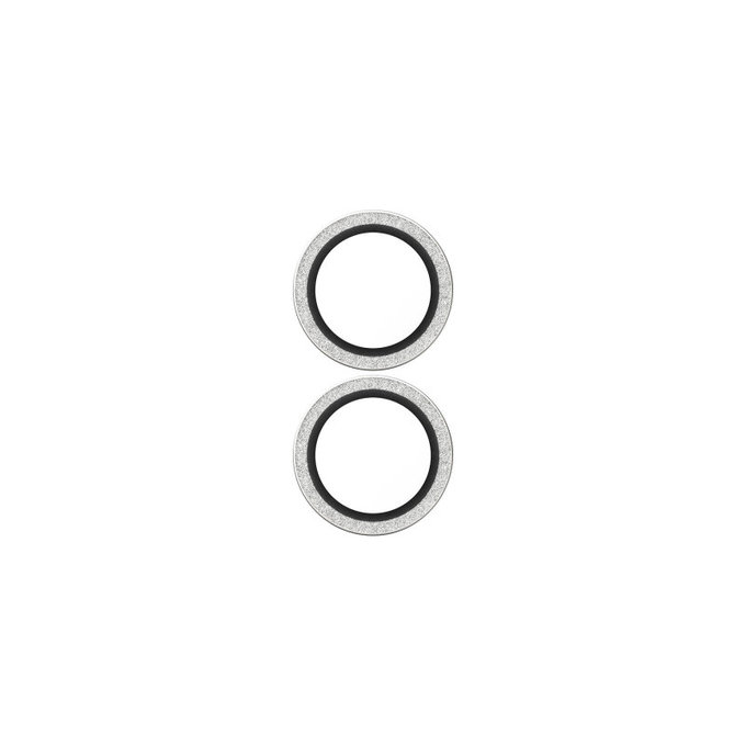 Protezione lente fotocamera Hoops per iPhone 17/16 Plus/16, Glitter Silver, PanzerGlass