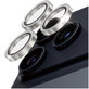 Protezione lente fotocamera Hoops per iPhone 17 Pro Max/17 Pro/16 Pro Max/16 Pro, Glitter Silver, PanzerGlass