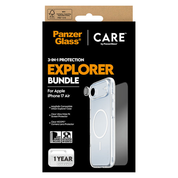Bundle 3-in-1 Explorer per iPhone Air, PanzerGlass
