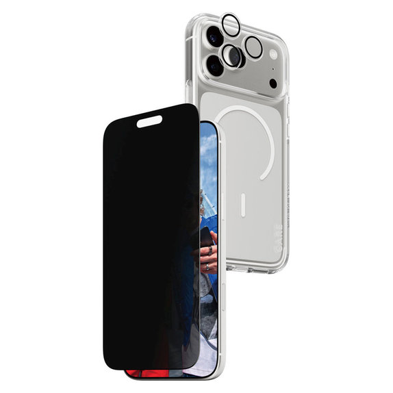 Bundle 3v1 Privacy per iPhone 17 Pro Max, PanzerGlass