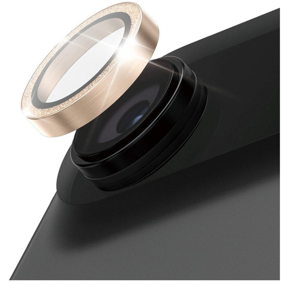 Protezione lente fotocamera Hoops per iPhone Air, Glitter Gold, PanzerGlass