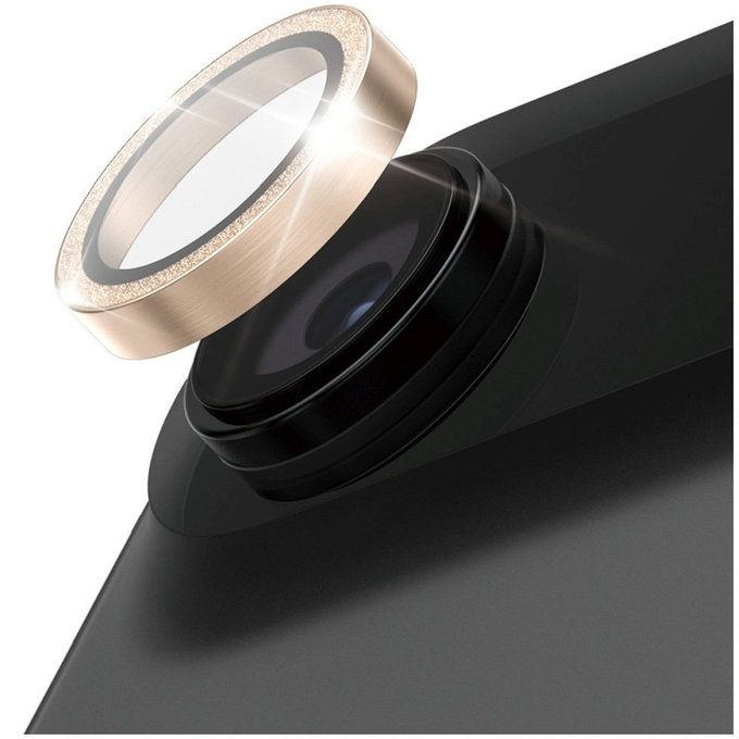 Protezione lente fotocamera Hoops per iPhone Air, Glitter Gold, PanzerGlass