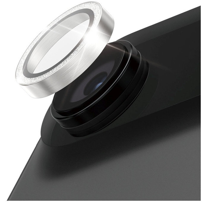 Protezione lente fotocamera Hoops per iPhone Air, Glitter Silver, PanzerGlass