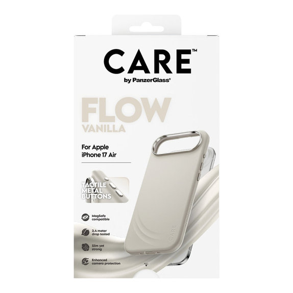 Cover FLOW con MagSafe per iPhone Air, Vanilla, CARE