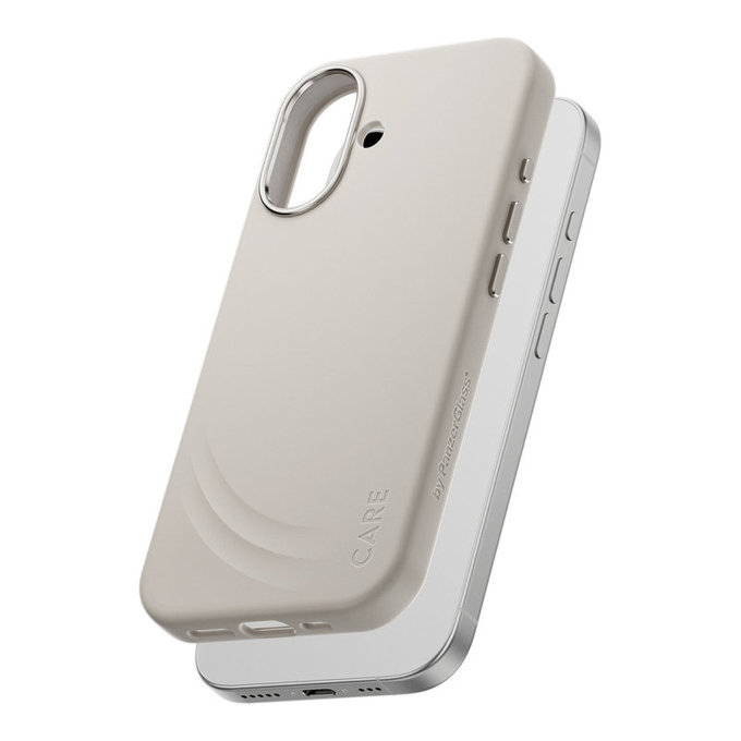 Cover FLOW con MagSafe per iPhone 17, Vanilla, CARE