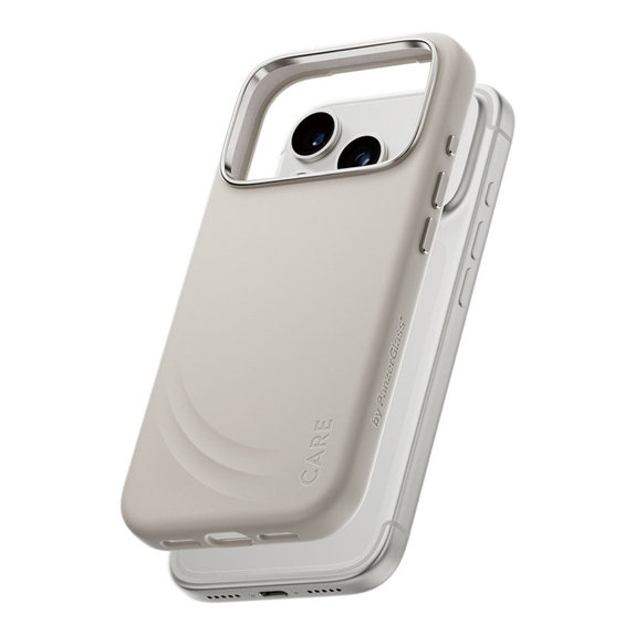 Cover FLOW con MagSafe per iPhone 17 Pro, Vanilla, CARE