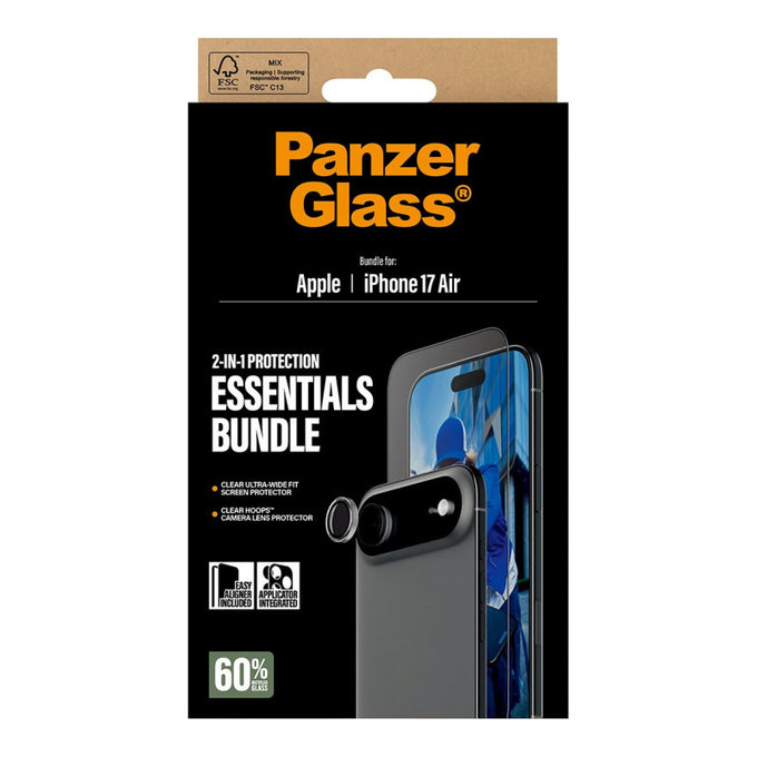 Bundle Essentials 2 in 1 per iPhone Air, PanzerGlass