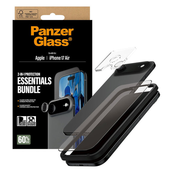 Bundle Essentials 2 in 1 per iPhone Air, PanzerGlass