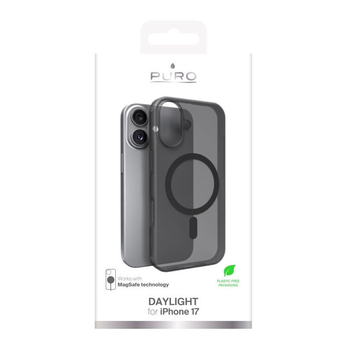 Custodia Daylight con MagSafe per iPhone 17, Black, PURO