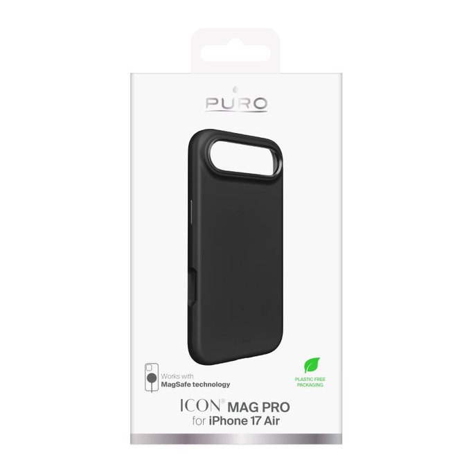 Custodia ICON MAG PRO con MagSafe per iPhone Air, Black, PURO
