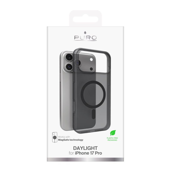 Custodia Daylight con MagSafe per iPhone 17 Pro, Black, PURO