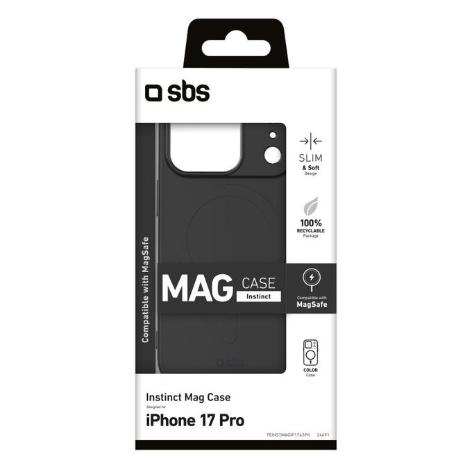 Custodia Instinct Mag compatibile con MagSafe per iPhone 17, Pink, SBS