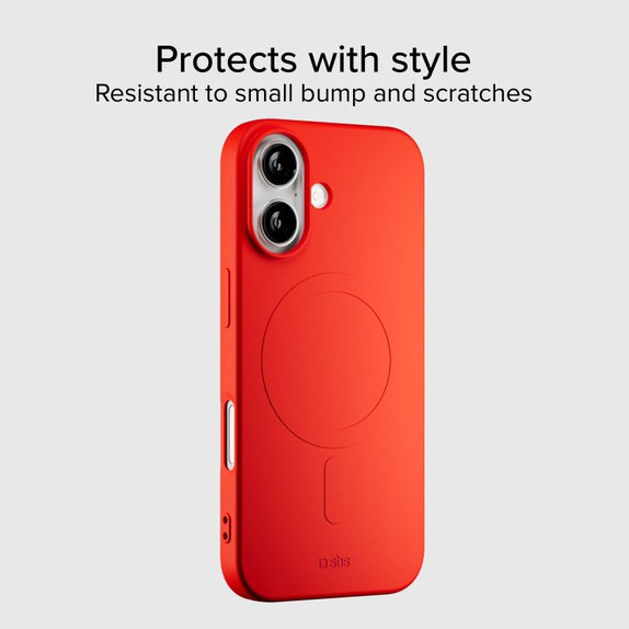 Custodia Instinct Mag compatibile con MagSafe per iPhone 17, Red, SBS