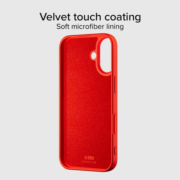 Custodia Instinct Mag compatibile con MagSafe per iPhone 17, Red, SBS
