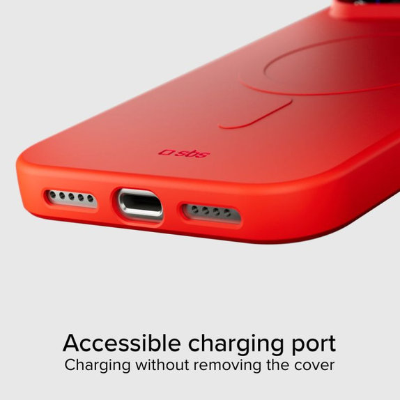 Custodia Instinct Mag compatibile con MagSafe per iPhone 17 Pro, Red, SBS