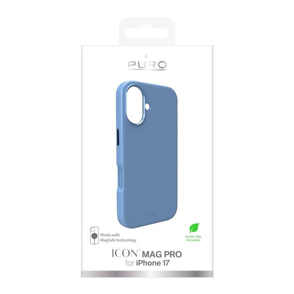 Custodia ICON MAG PRO con MagSafe per iPhone 17, Blue, PURO