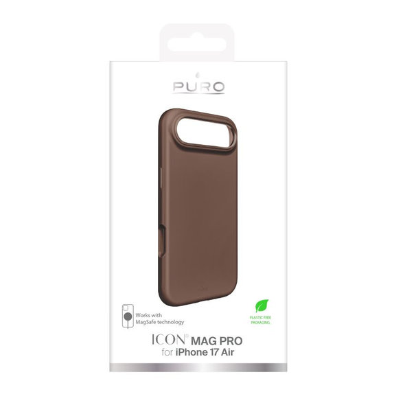 Custodia ICON MAG PRO con MagSafe per iPhone Air, Brown, PURO
