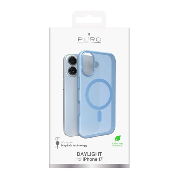 Custodia Daylight con MagSafe per iPhone 17, Blue, PURO