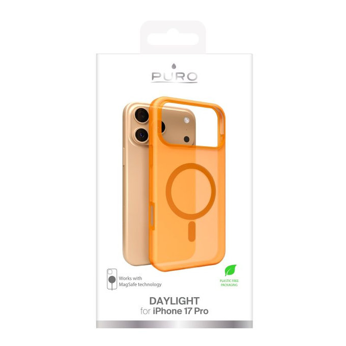Custodia Daylight con MagSafe per iPhone 17 Pro, Orange, PURO