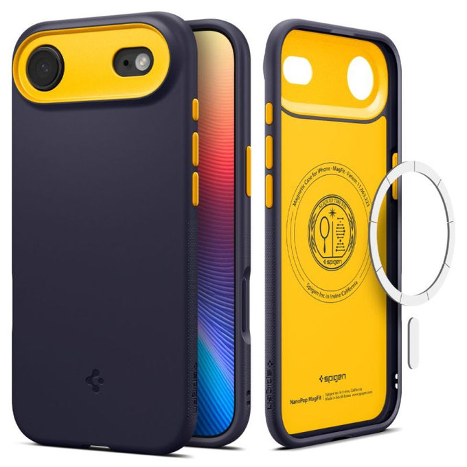 Custodia Nano Pop con MagSafe per iPhone Air, Blueberry Navy, Spigen