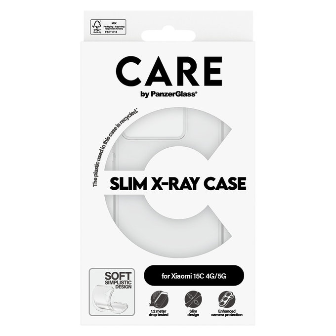 Custodia X-Ray per Xiaomi 15C 5G, Trasparente, PanzerGlass