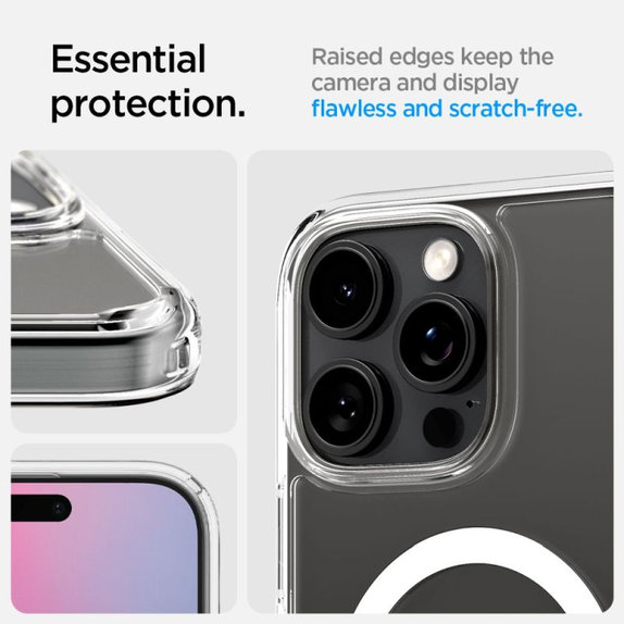 Custodia Ultra Hybrid "T" con MagSafe per iPhone 16 Pro, White, Spigen