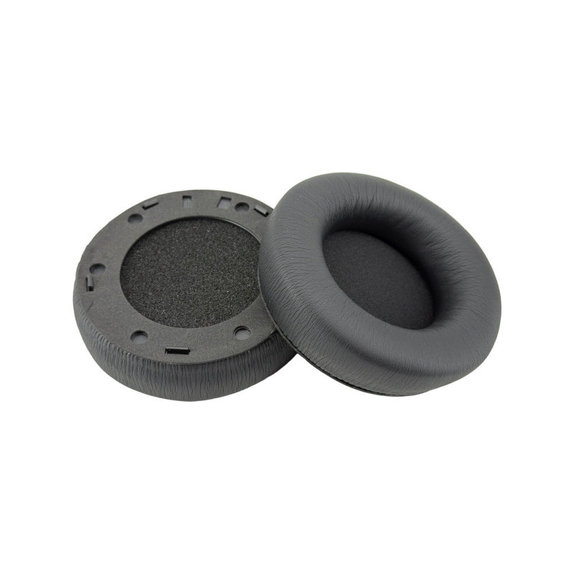 Cuscinetti auricolari di ricambio per AKG Y600NC, Memory foam and PU leather, Black, 1 paio