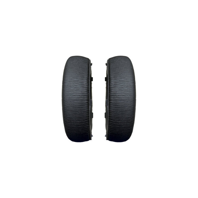 Cuscinetti auricolari di ricambio per AKG Y600NC, Memory foam and PU leather, Black, 1 paio