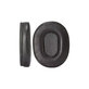 Cuscinetti auricolari di ricambio per Audio-Technica ATH-MSR7, ATH-M50x, Memory foam and Leather, Black, 1 paio
