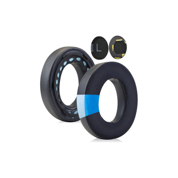 Cuscinetti auricolari di ricambio per Bose NC700, Memory foam, Textile and PU Leather, Black, Cooling Gel, 1 paio