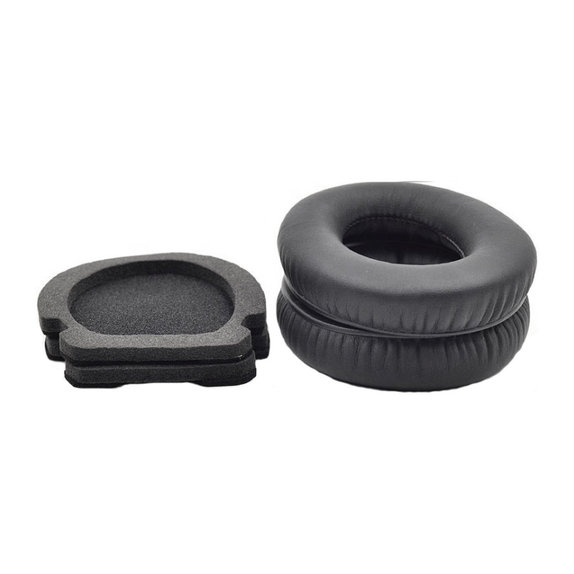 Cuscinetti auricolari di ricambio per Bose Aviation A10, A20, Memory foam and PU leather, Black, 1 paio