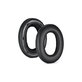 Cuscinetti auricolari di ricambio per Bowers & Wilkins PX7, Memory foam and PU leather, Black, 1 paio