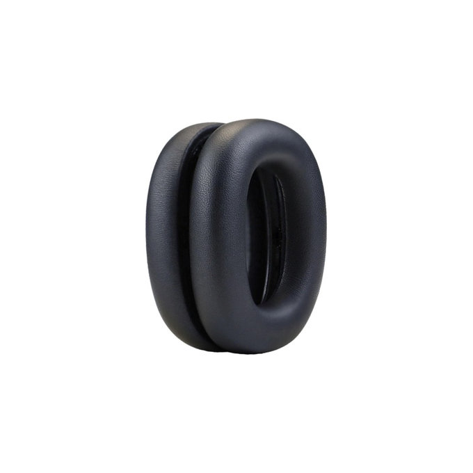Cuscinetti auricolari di ricambio per Bowers & Wilkins PX8, PX7S2, Memory foam and PU leather, Black, 1 paio