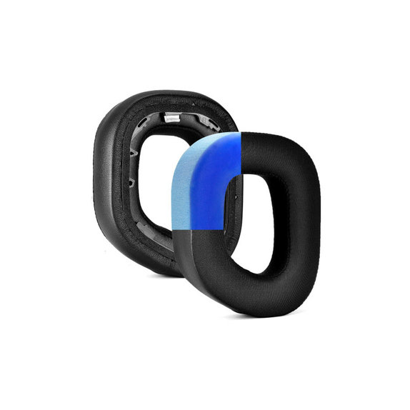 Cuscinetti auricolari di ricambio per Corsair HS80, Memory foam and Textile, Black, Cooling Gel, 1 paio
